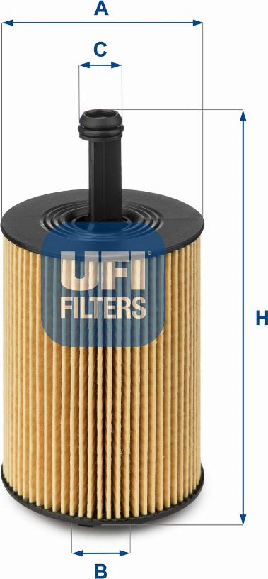 UFI 25.023.00 - Oil Filter www.autospares.lv