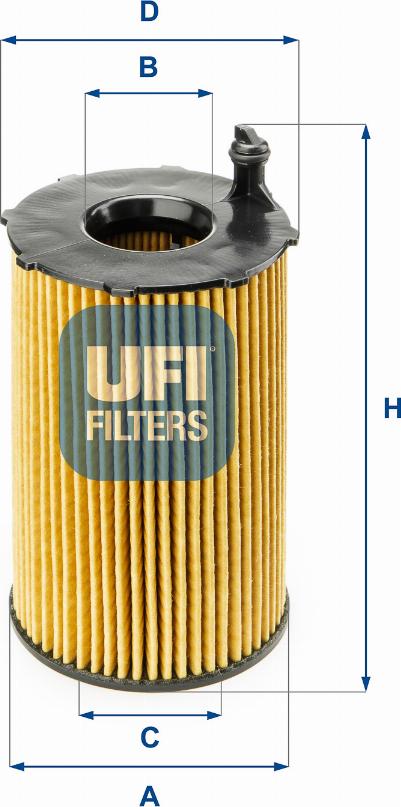 UFI 25.141.00 - Oil Filter www.autospares.lv