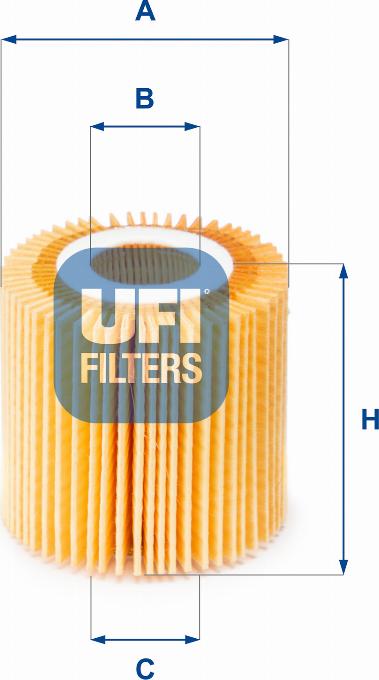 UFI 25.150.00 - Eļļas filtrs www.autospares.lv