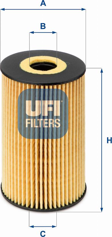 UFI 25.106.00 - Oil Filter www.autospares.lv