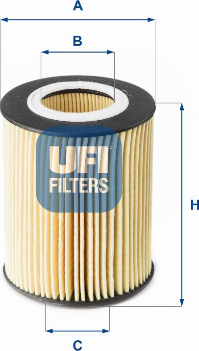 UFI 25.177.00 - Eļļas filtrs www.autospares.lv