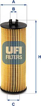 UFI 25.248.00 - Eļļas filtrs www.autospares.lv