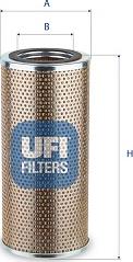 UFI 25.706.00 - Filtrs, Hidropacēlāja sistēma www.autospares.lv