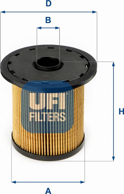 UFI 26.690.00 - Degvielas filtrs www.autospares.lv