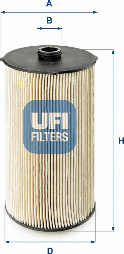 UFI 26.044.00 - Degvielas filtrs www.autospares.lv