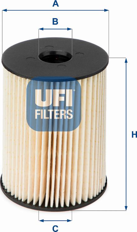 UFI 26.054.00 - Degvielas filtrs www.autospares.lv