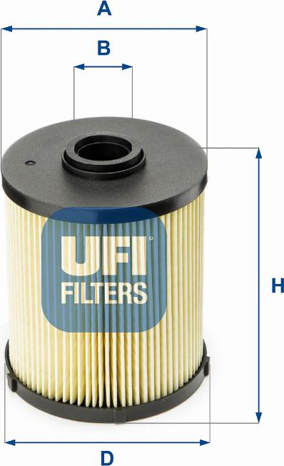 UFI 26.006.00 - Degvielas filtrs autospares.lv