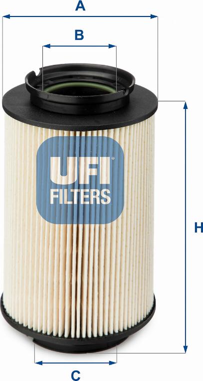 UFI 26.014.00 - Degvielas filtrs www.autospares.lv