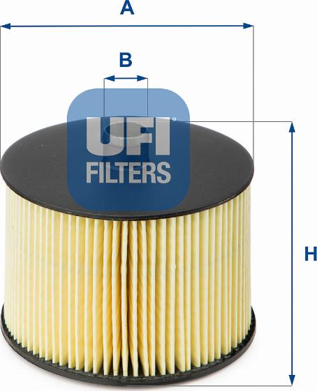 UFI 26.022.00 - Degvielas filtrs www.autospares.lv