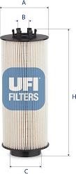 UFI 26.146.00 - Fuel filter www.autospares.lv