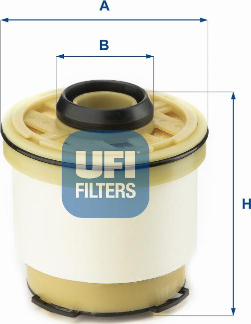 UFI 26.102.00 - Degvielas filtrs www.autospares.lv