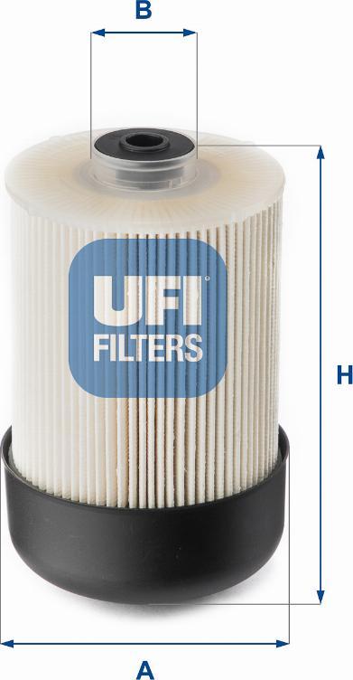 UFI 26.114.00 - Degvielas filtrs www.autospares.lv