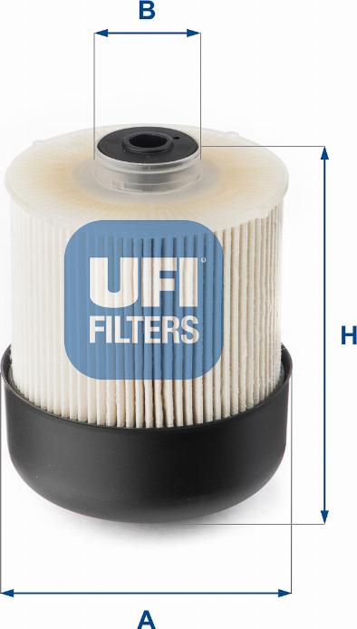 UFI 26.115.00 - Degvielas filtrs autospares.lv