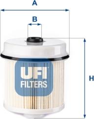 UFI 26.132.00 - Degvielas filtrs www.autospares.lv