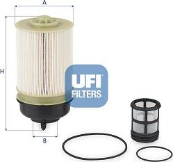 UFI 26.173.00 - Fuel filter www.autospares.lv