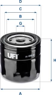 UFI 23.458.00 - Oil Filter www.autospares.lv