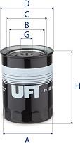 UFI 23.121.00 - Oil Filter www.autospares.lv