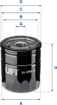 UFI 23.298.00 - Oil Filter www.autospares.lv