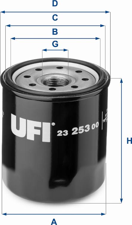 UFI 23.253.00 - Масляный фильтр www.autospares.lv