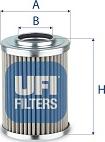 UFI 22.034.00 - Hidrofiltrs, Automātiskā pārnesumkārba www.autospares.lv