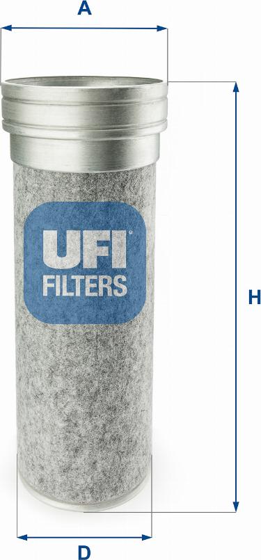 UFI 27.484.00 - Sekundārā gaisa filtrs www.autospares.lv