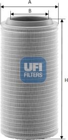 UFI 27.558.00 - Gaisa filtrs www.autospares.lv