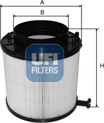 UFI 27.692.00 - Air Filter, engine www.autospares.lv