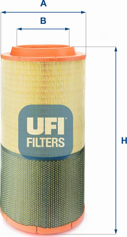 UFI 27.619.00 - Gaisa filtrs www.autospares.lv