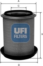 UFI 27.638.00 - Gaisa filtrs www.autospares.lv