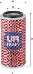 UFI 27.622.00 - Gaisa filtrs www.autospares.lv