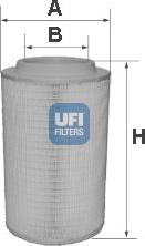 UFI 27.650.00 - Gaisa filtrs www.autospares.lv