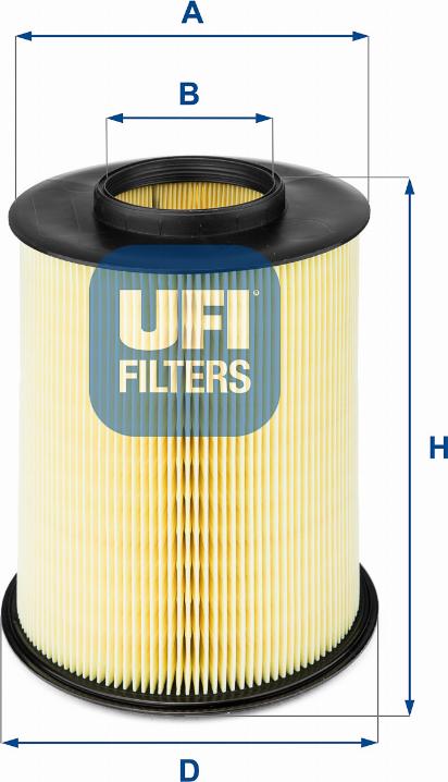 UFI 27.675.00 - Air Filter, engine www.autospares.lv