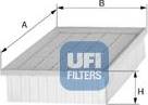 UFI 30.131.00 - Gaisa filtrs www.autospares.lv