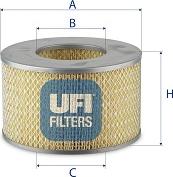 UFI 27.097.00 - Gaisa filtrs www.autospares.lv