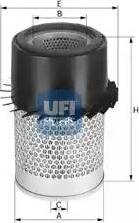 UFI 27.997.00 - Gaisa filtrs www.autospares.lv