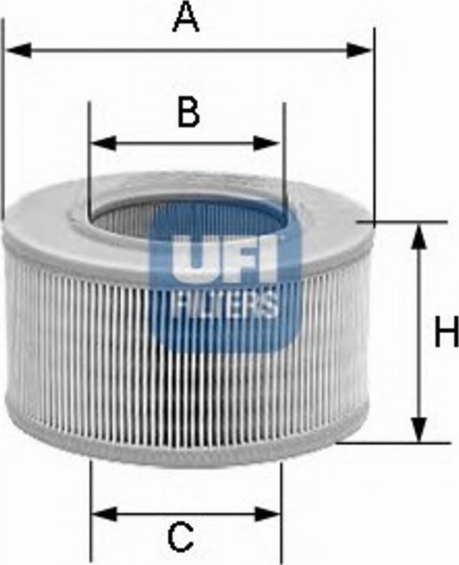 UFI 27.176.00 - Gaisa filtrs www.autospares.lv