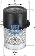 UFI 27.331.00 - Gaisa filtrs www.autospares.lv