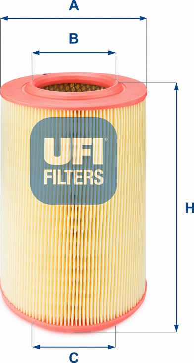 UFI 27.228.00 - Gaisa filtrs www.autospares.lv