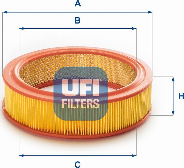 UFI 27.719.00 - Gaisa filtrs www.autospares.lv