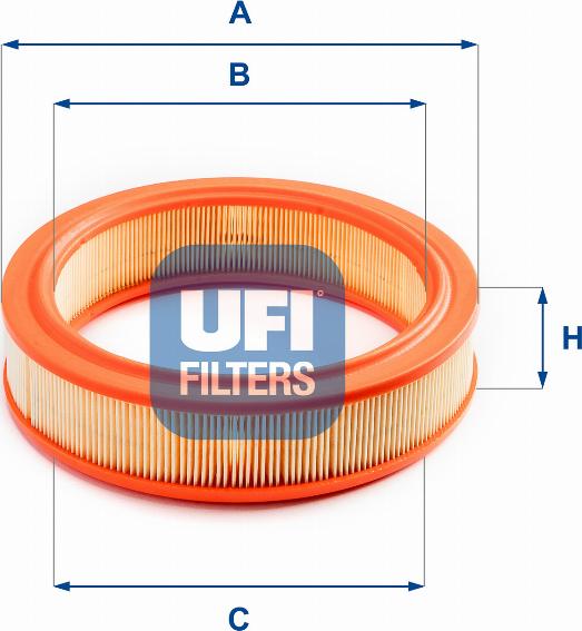 UFI 27.785.00 - Gaisa filtrs www.autospares.lv