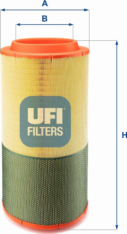 UFI 27.A50.00 - Gaisa filtrs www.autospares.lv