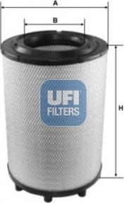 UFI 27.B36.00 - Gaisa filtrs www.autospares.lv