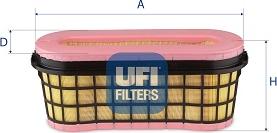 UFI 27.H50.00 - Air Filter, engine www.autospares.lv