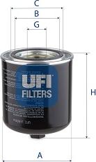 UFI 27.H09.00 - Gaisa filtrs www.autospares.lv