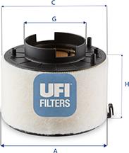 UFI 27.H06.00 - Air Filter, engine www.autospares.lv