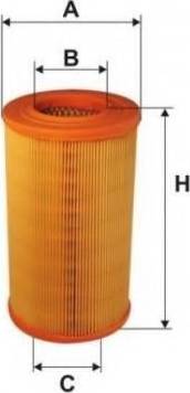 Uniflux Filters XA19 - Air Filter, engine www.autospares.lv