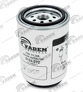 VADEN ORIGINAL 0104 092 - Vāks, Degvielas filtrs www.autospares.lv