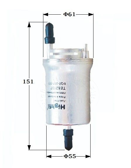 VAG 6Q0 201 511 - Fuel filter www.autospares.lv