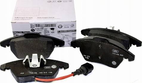 VAG 1K0 698 151 C - Brake Pad Set, disc brake www.autospares.lv