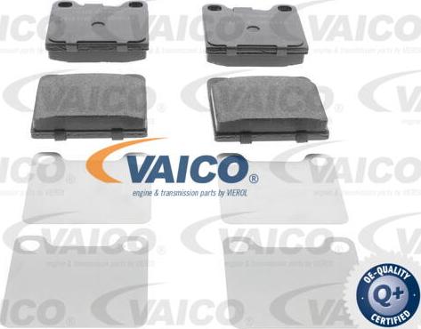 VAICO V95-0048 - Тормозные колодки, дисковые, комплект www.autospares.lv